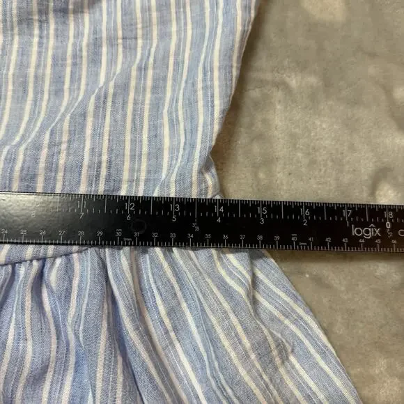 Urban Outfitters Kimchi Blue & White Medium Strapless Open-Back Bubble Romper - Picture 10 of 13